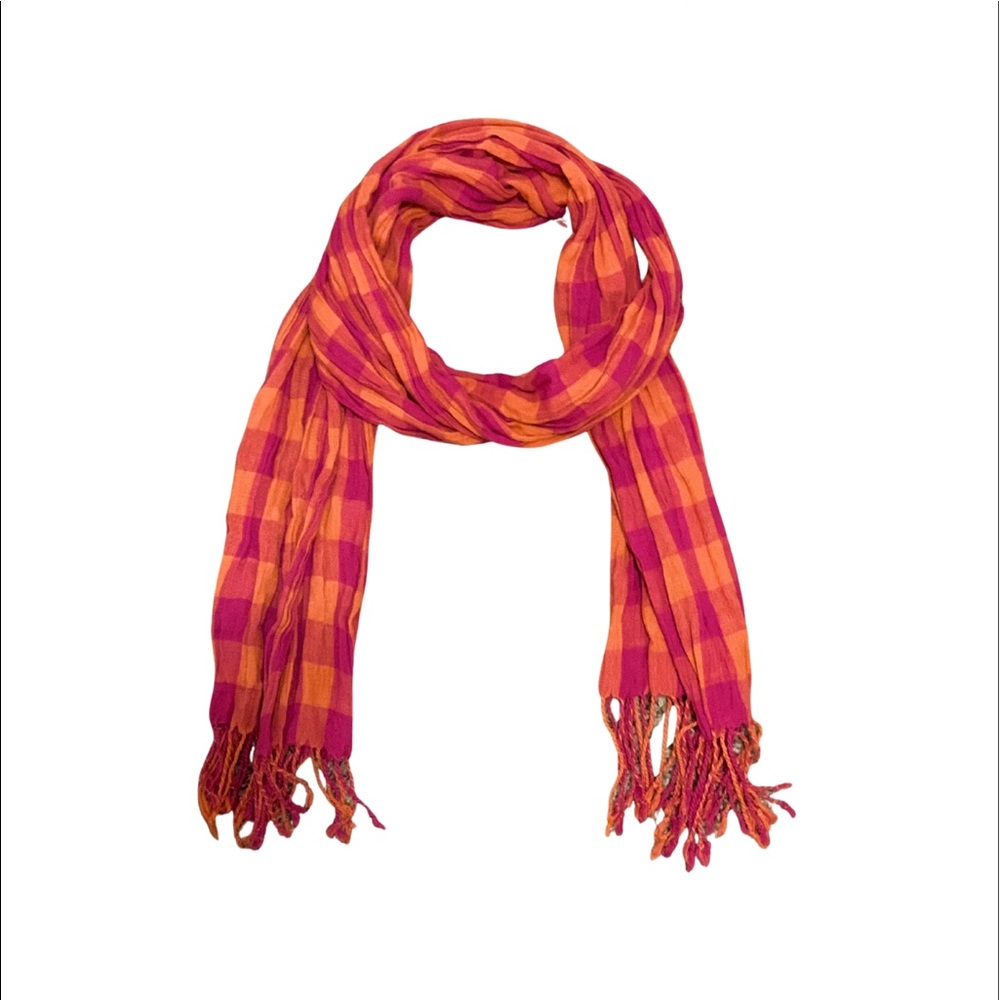 Hot Pink and Orange Scarf